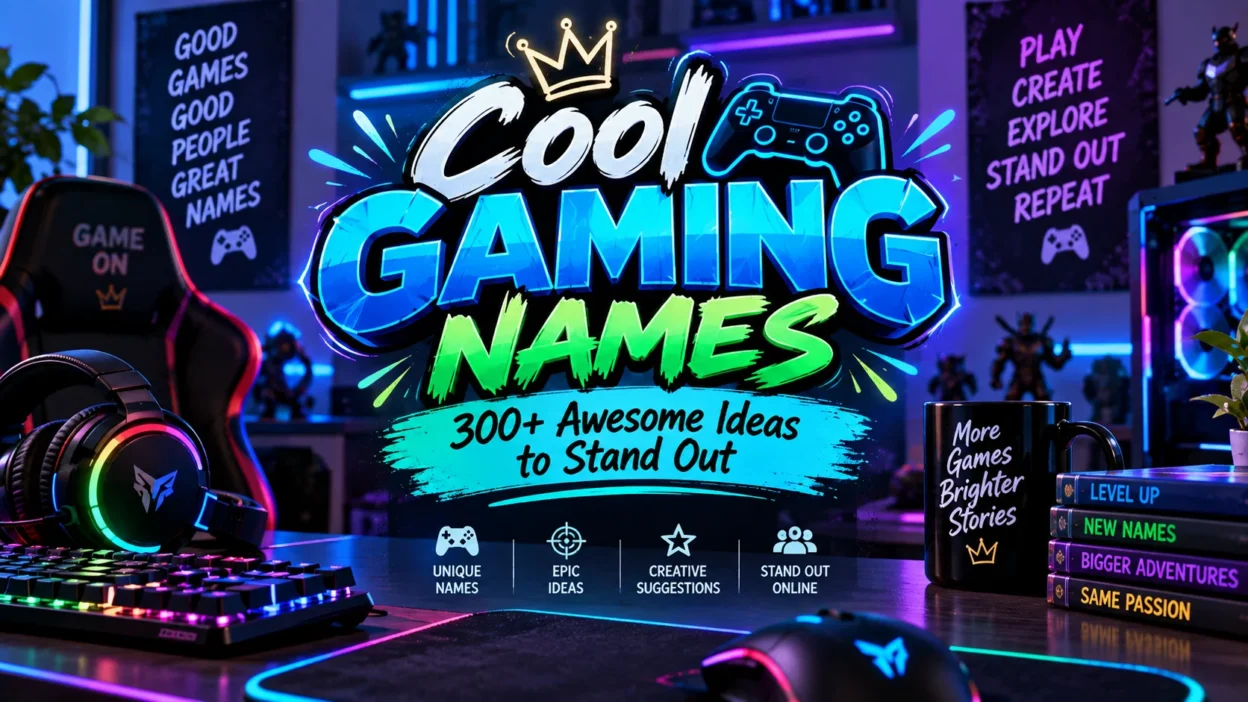 Cool Gaming Names 300+ Awesome Ideas to Stand Out