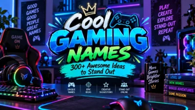 Cool Gaming Names 300+ Awesome Ideas to Stand Out