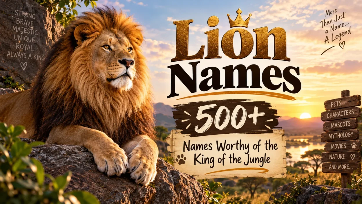 Lion Names 500+ Names Worthy of the King of the Jungle 🦁