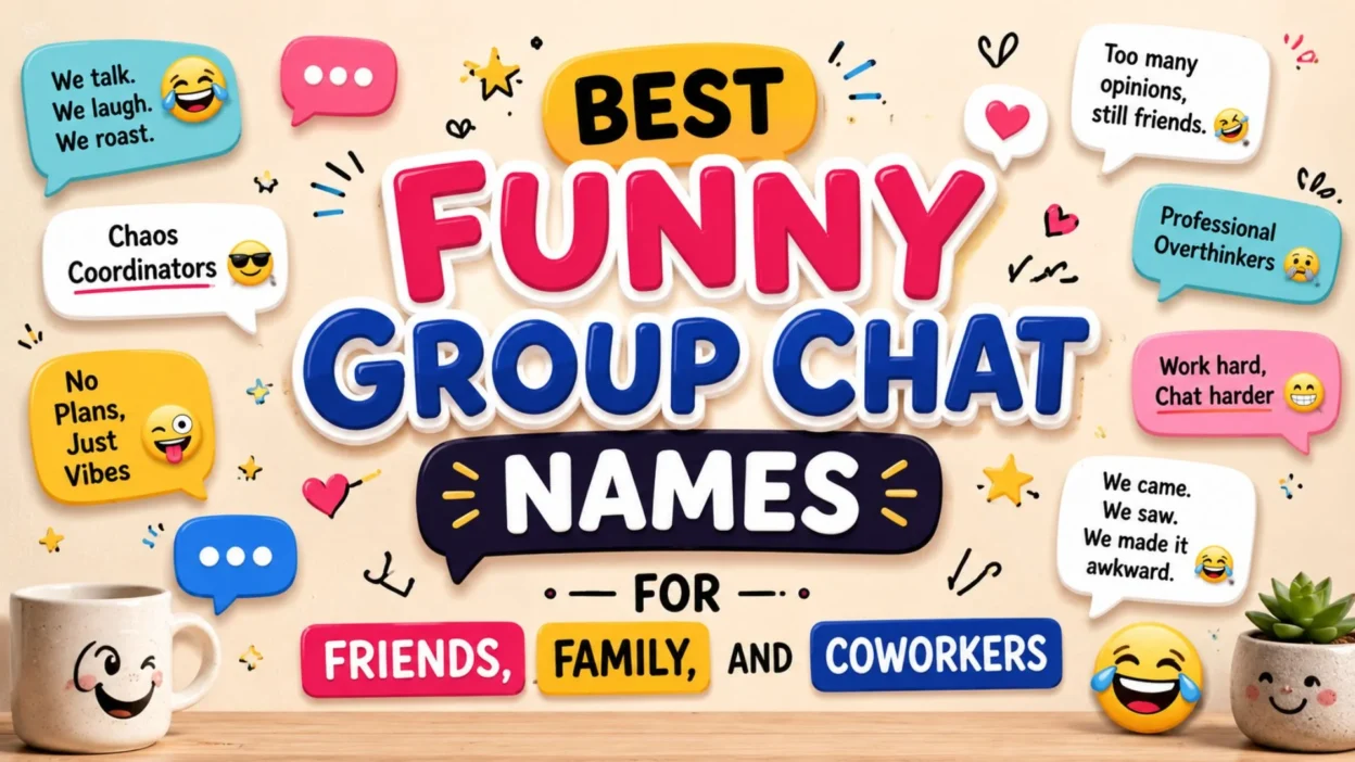 Best Funny Group Chat Names for Friends, Family, and Coworkers
