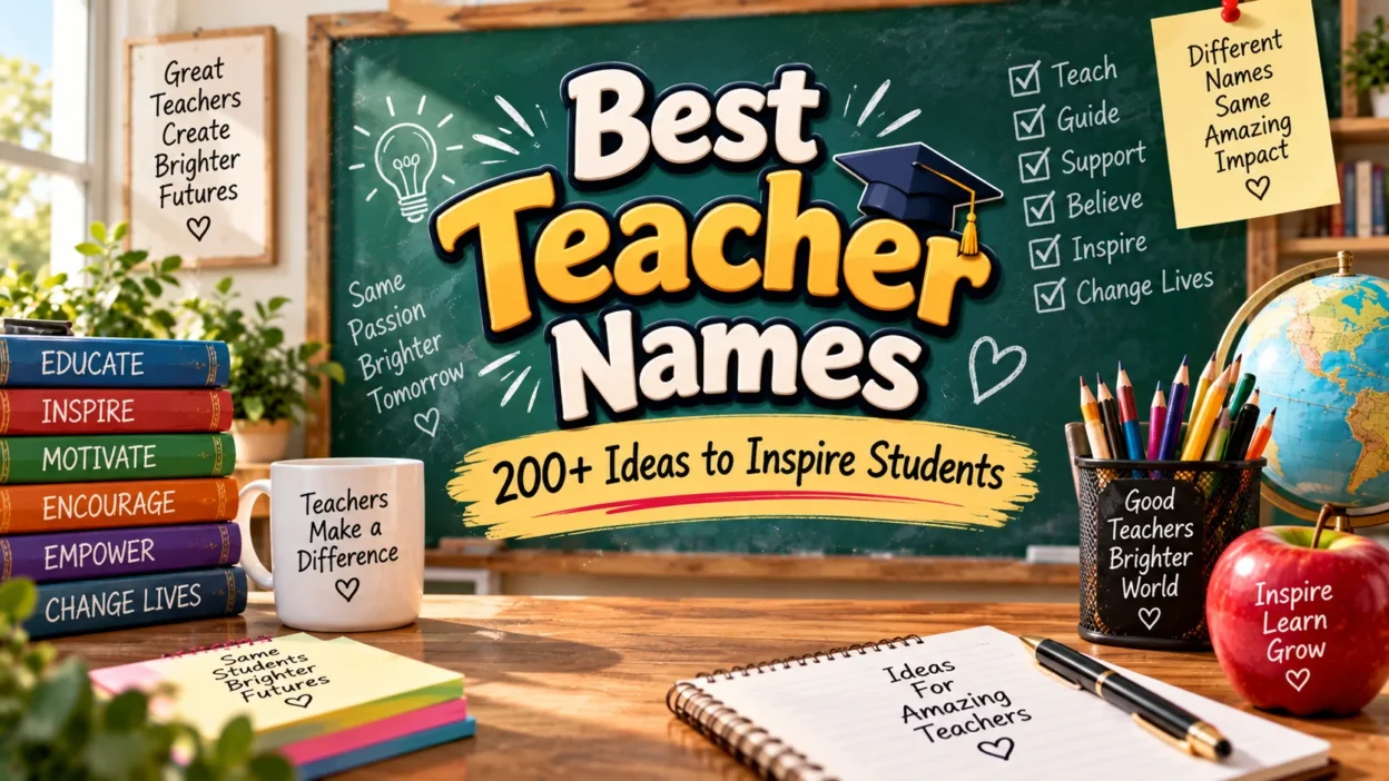 Best Teacher Names 200+ Ideas to Inspire Students