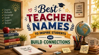 Best Teacher Names to Inspire Students and Build Connections