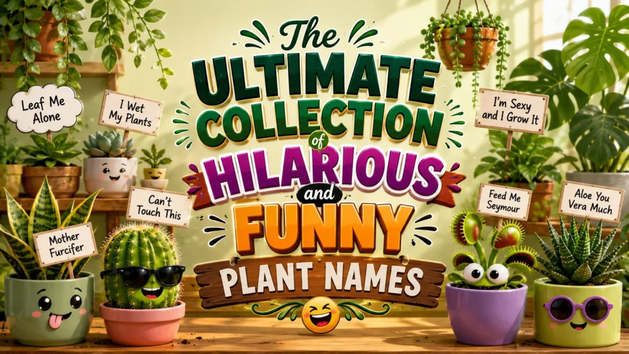 The Ultimate Collection of Hilarious and Funny Plant Names