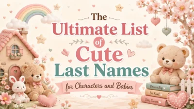 The Ultimate List of Cute Last Names for Characters and Babies