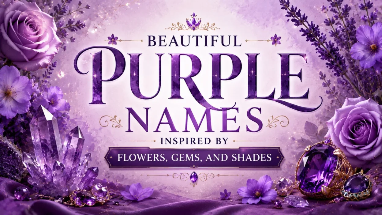 Beautiful Purple Names Inspired by Flowers, Gems, and Shades