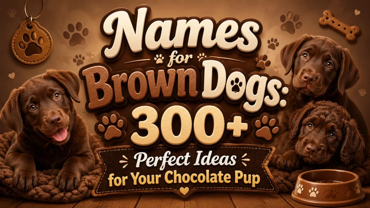 Names for Brown Dogs 300+ Perfect Ideas for Your Chocolate Pup