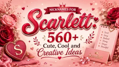Nicknames for Scarlett 560+ Cute, Cool and Creative Ideas