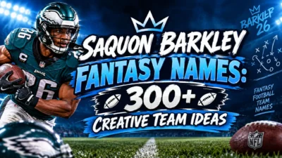 Saquon Barkley Fantasy Names 300+ Creative Team Ideas