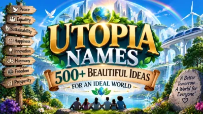 Utopia Names 500+ Beautiful Ideas for an Ideal World