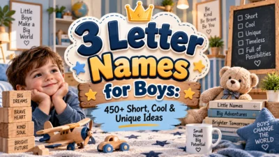 3 Letter Names for Boys 450+ Short, Cool & Unique Ideas