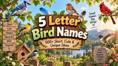 5 Letter Bird Names 500+ Short, Cute & Unique Ideas