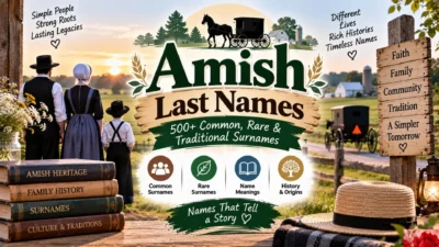 Amish Last Names 500+ Common, Rare & Traditional Surnames