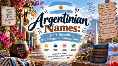 Argentinian Names 500+ Beautiful, Traditional & Unique Ideas