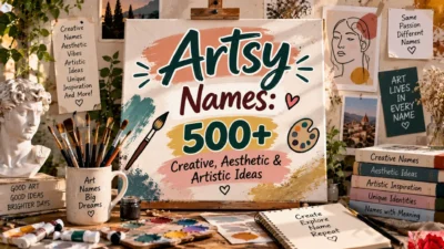 Artsy Names 500+ Creative, Aesthetic & Artistic Ideas