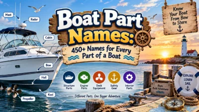 Boat Part Names 450+ Names for Every Part of a Boat