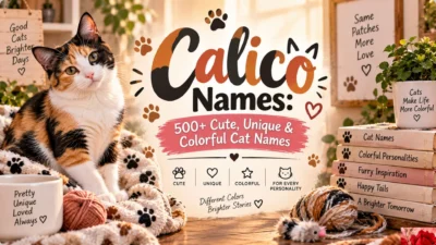 Calico Names 500+ Cute, Unique & Colorful Cat Names