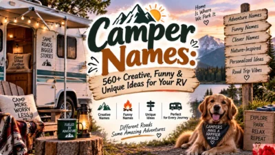 Camper Names 560+ Creative, Funny & Unique Ideas for Your RV