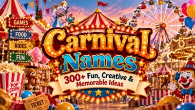 Carnival Names 300+ Fun, Creative & Memorable Ideas