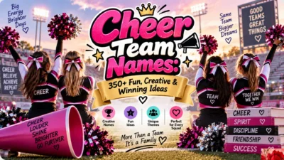 Cheer Team Names 350+ Fun, Creative & Winning Ideas