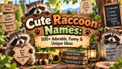 Cute Raccoon Names 500+ Adorable, Funny & Unique Ideas