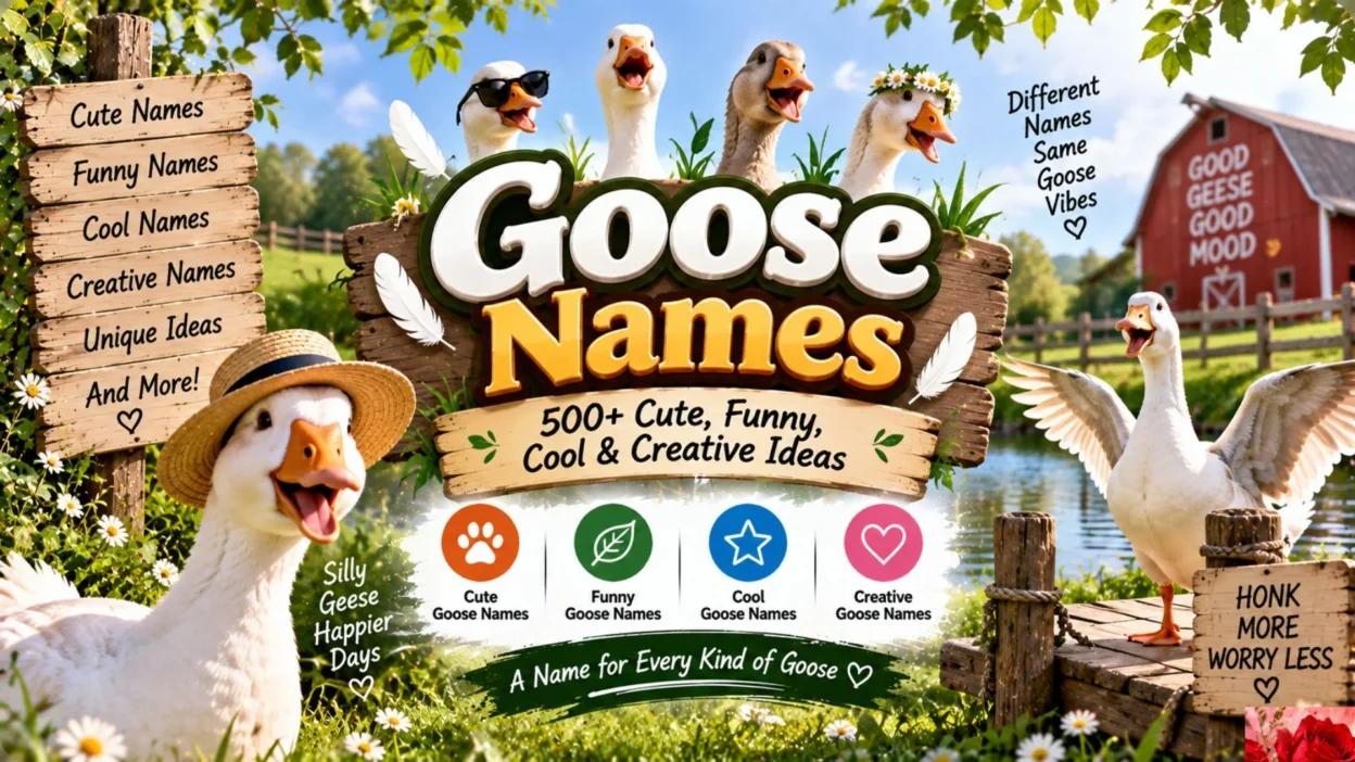 Goose Names 500+ Cute, Funny, Cool & Creative Ideas