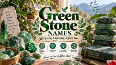 Green Stone Names 500+ Earthy & Gemstone-Inspired Ideas