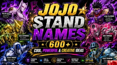 JoJo Stand Names 600+ Cool, Powerful & Creative Ideas