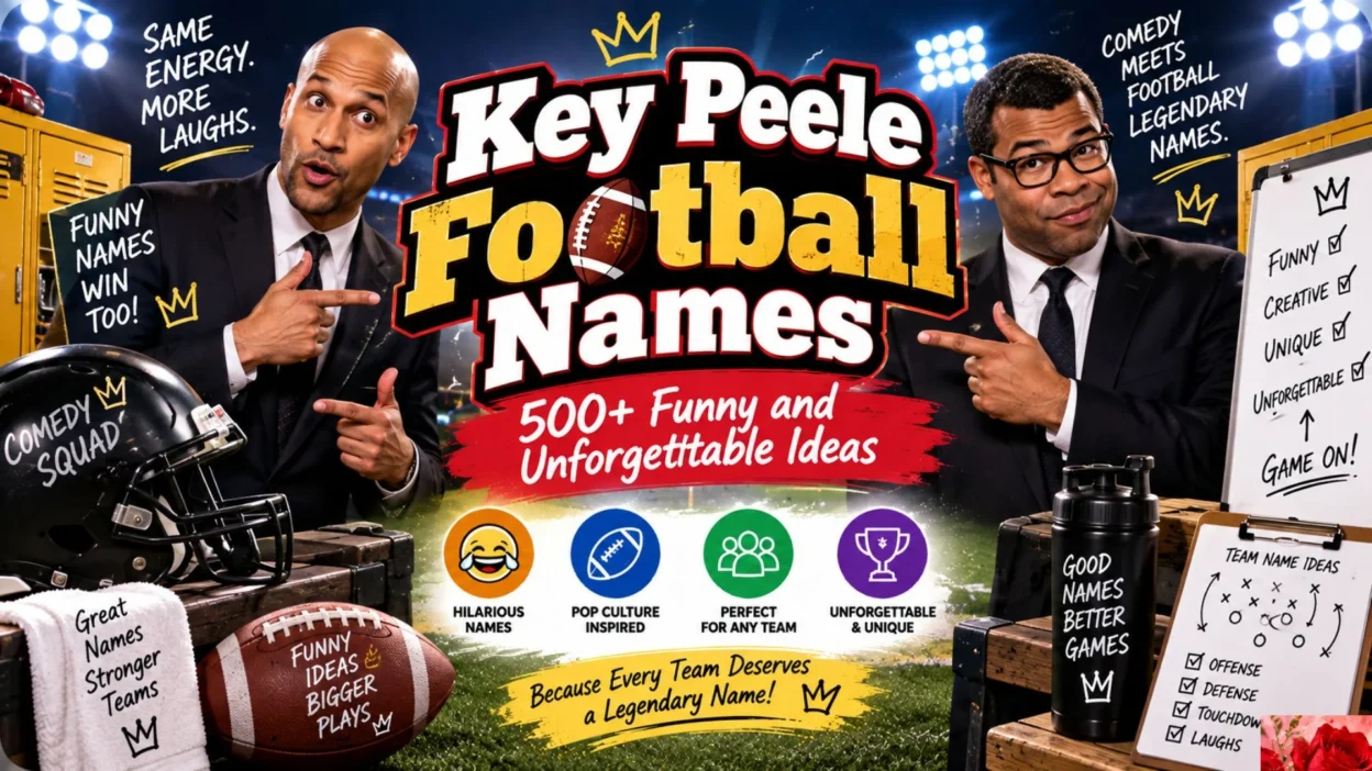 Key Peele Football Names 500+ Funny and Unforgettable Ideas