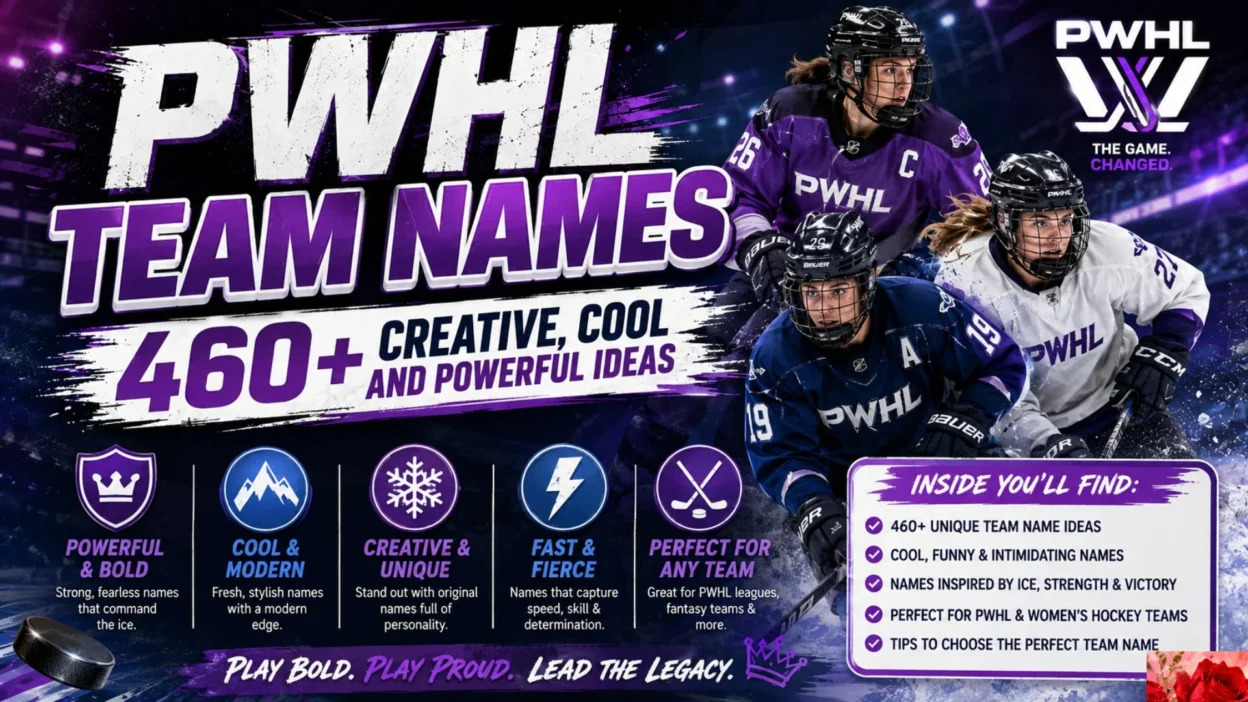 PWHL Team Names 460+ Creative, Cool and Powerful Ideas