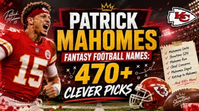 Patrick Mahomes Fantasy Football Names 470+ clever Picks
