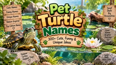 Pet Turtle Names 300+ Cute, Funny & Unique Ideas