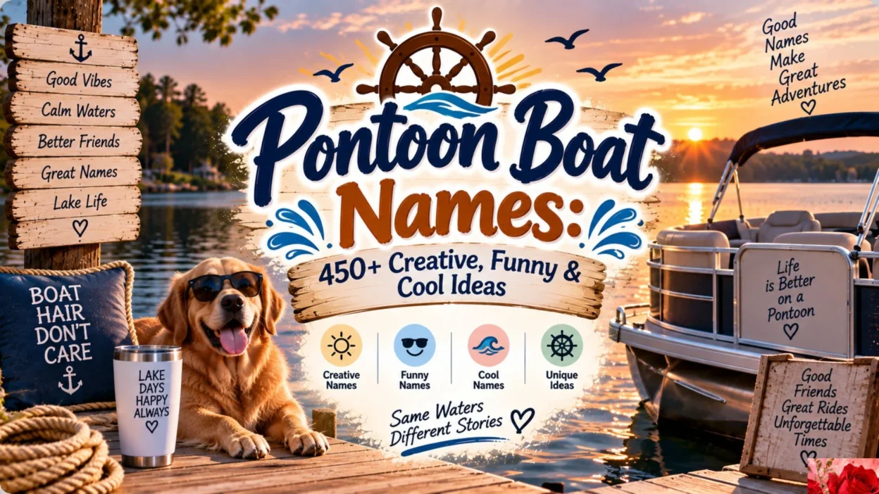 Pontoon Boat Names 450+ Creative, Funny & Cool Ideas