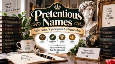 Pretentious Names 500+ Fancy, Sophisticated & Elegant Ideas