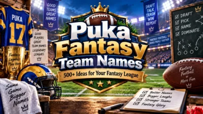Puka Fantasy Team Names 500+ Ideas for Your Fantasy League