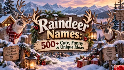 Raindeer Names 500+ Cute, Funny & Unique Ideas