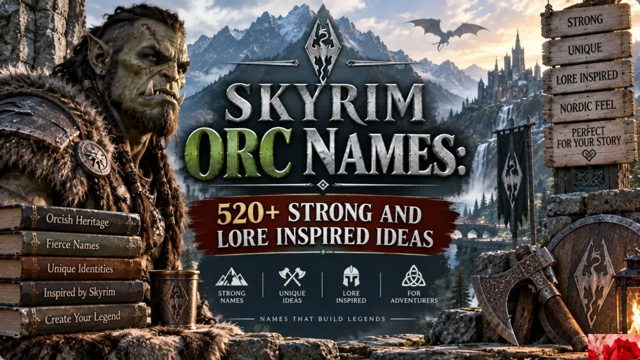Skyrim Orc Names 520+ Strong and Lore Inspired Ideas