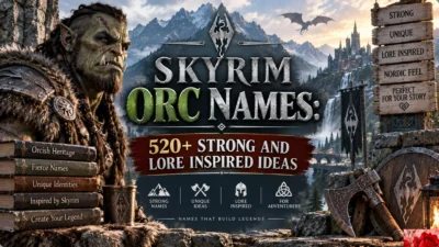 Skyrim Orc Names 520+ Strong and Lore Inspired Ideas