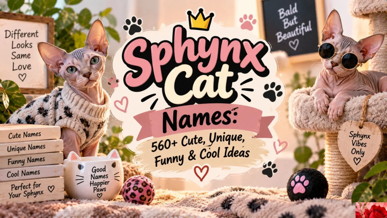 Sphynx Cat Names 560+ Cute, Unique, Funny & Cool Ideas