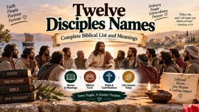 Twelve Disciples Names Complete Biblical List and Meanings