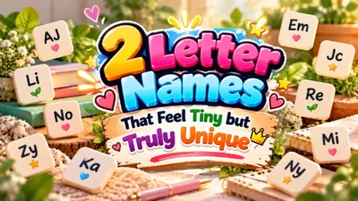 2 Letter Names That Feel Tiny but Truly Unique