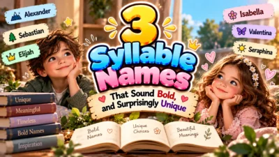 3 Syllable Names That Sound Bold, and Surprisingly Unique ✨