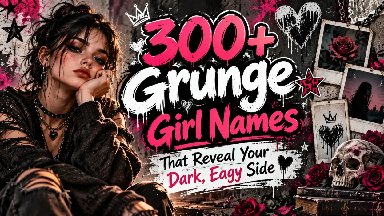 300+ Grunge Girl Names That Reveal Your Dark, Edgy Side 🖤