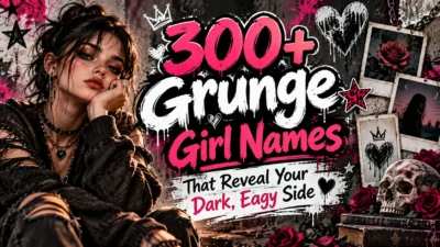 300+ Grunge Girl Names That Reveal Your Dark, Edgy Side 🖤