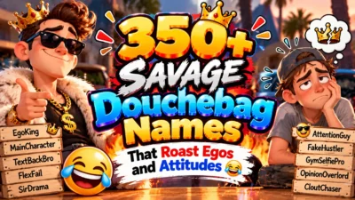 350+ Savage Douchebag Names That Roast Egos and Attitudes😂