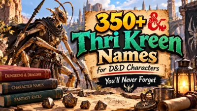 350+ Thri Kreen Names for D&D Characters You’ll Never Forget🦂