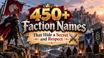 450+ Faction Names That Hide a Secret and Respect ⚔️
