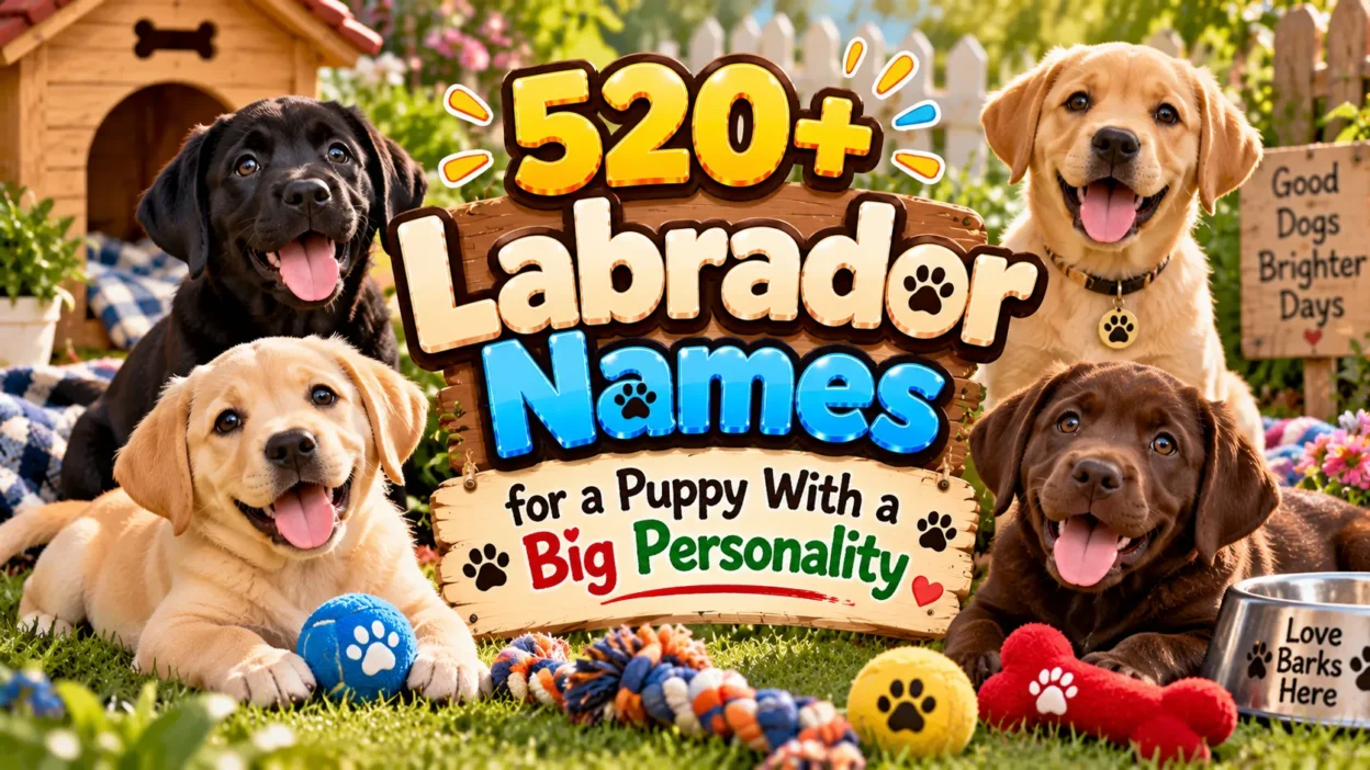 520+ Labrador Names for a Puppy With a Big Personality