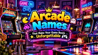 Arcade Names That Make Your Game Room Unforgettable 🎮