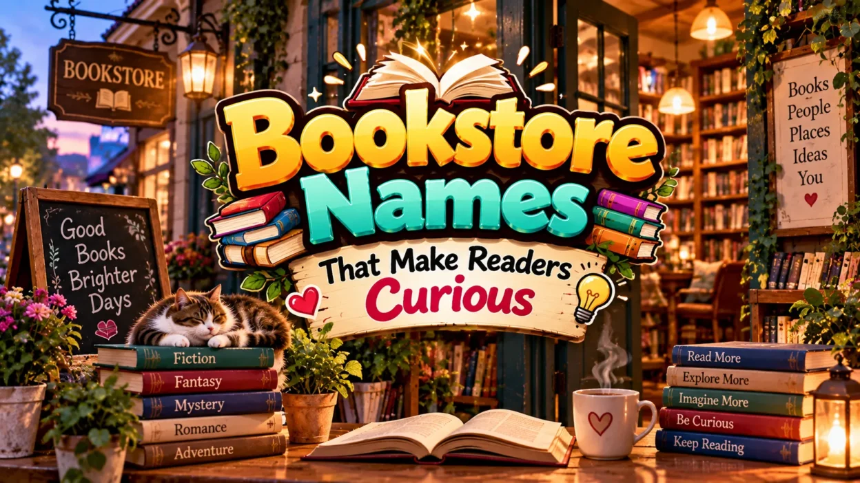 Bookstore Names That Make Readers Curious📚✨