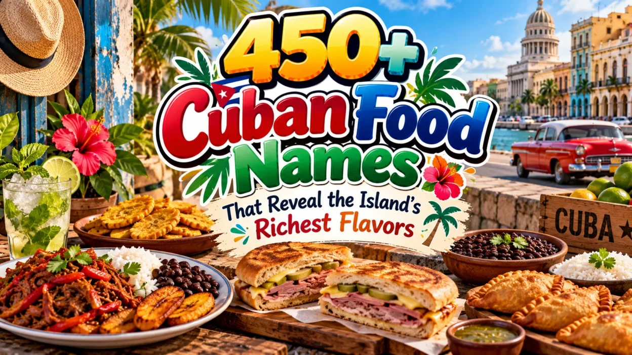 450+ Cuban Food Names That Reveal the Island’s Richest Flavors
